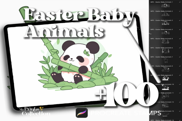 100 Procreate Easter Baby Friends Stamp: A Practical Tool for Digital Artists