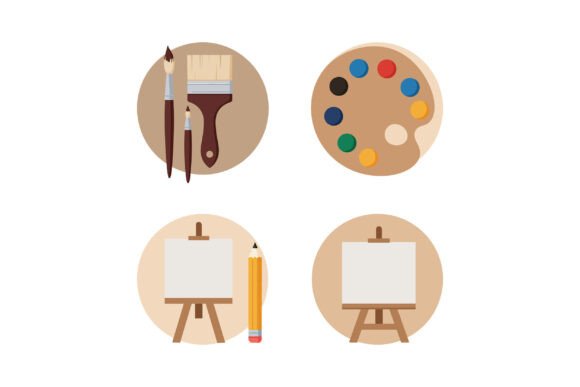 Artistic Painting Tools with Brushes Pal
