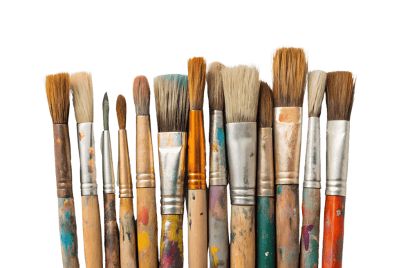 Collection of Art Brushes Isolated PNG: A Versatile Asset for Digital Creatives