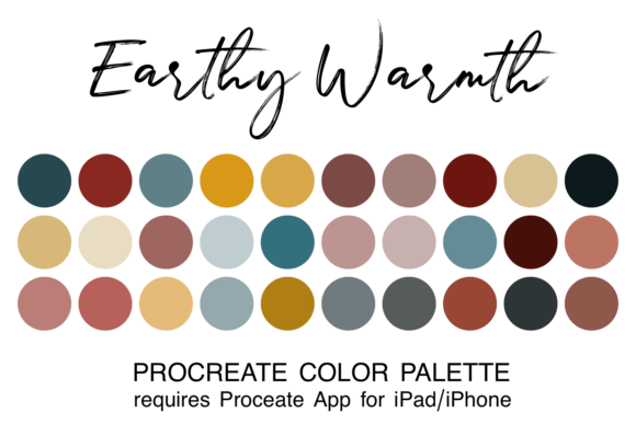 Earthy Warmth Procreate Color Palette: A Practical Choice for Natural Digital Art
