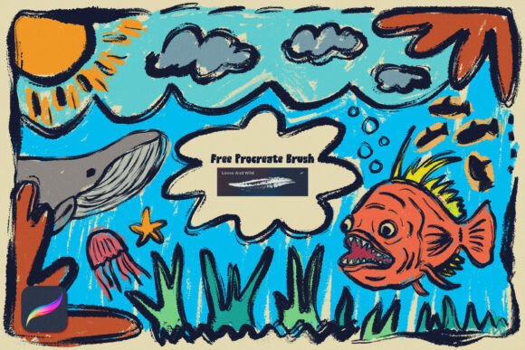 Free Procreate Brush for Dynamic Digital Art