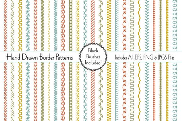 Hand Drawn Border Patterns with Brushes: A Creative Resource Done Right