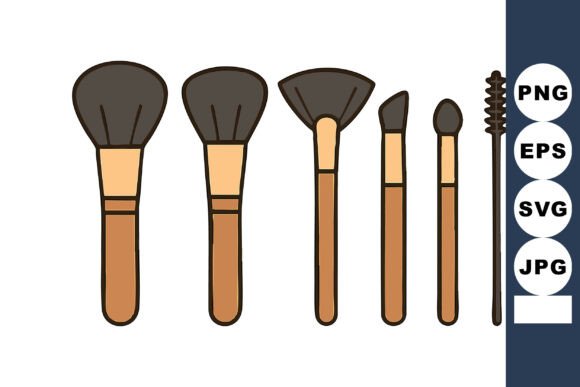 Makeup Brushes with Different Shapes and Their Uses